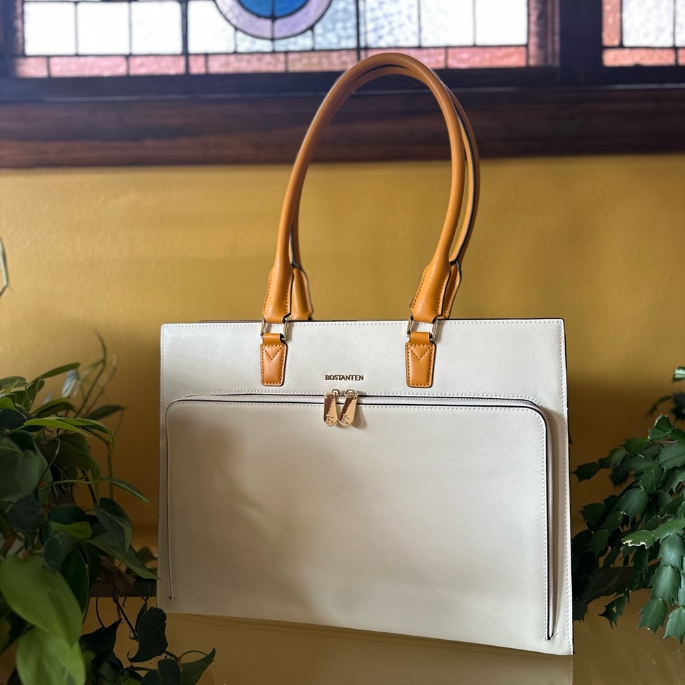 Like-New Bostanten Leather Laptop Bag